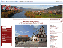 Tablet Screenshot of buergstadt.de